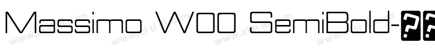 Massimo W00 SemiBold字体转换 Massimo W00 SemiBold字体转换